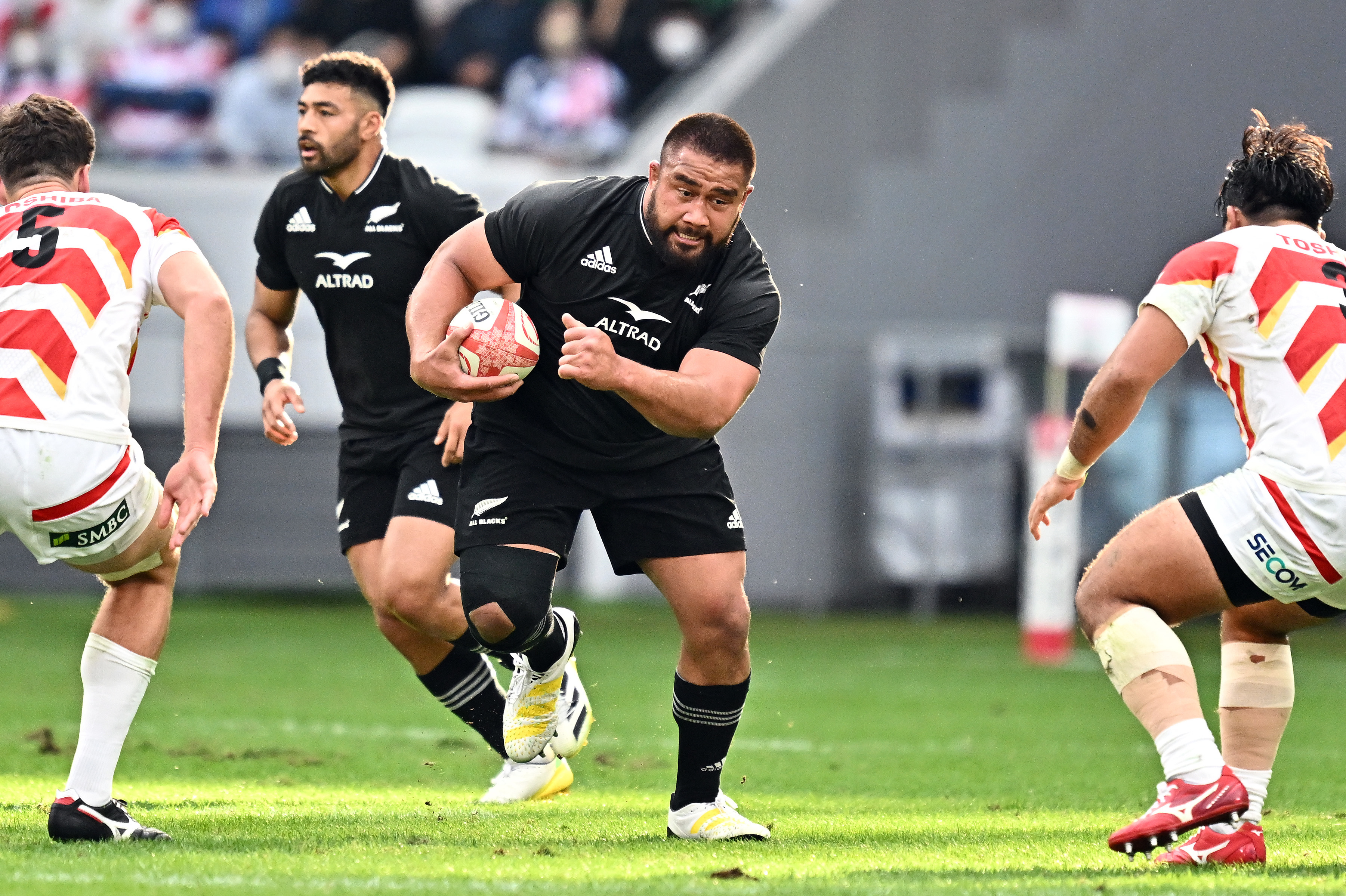 All Blacks prop Nepo Laulala in action against Japan back in 2022. Photo / Photosport