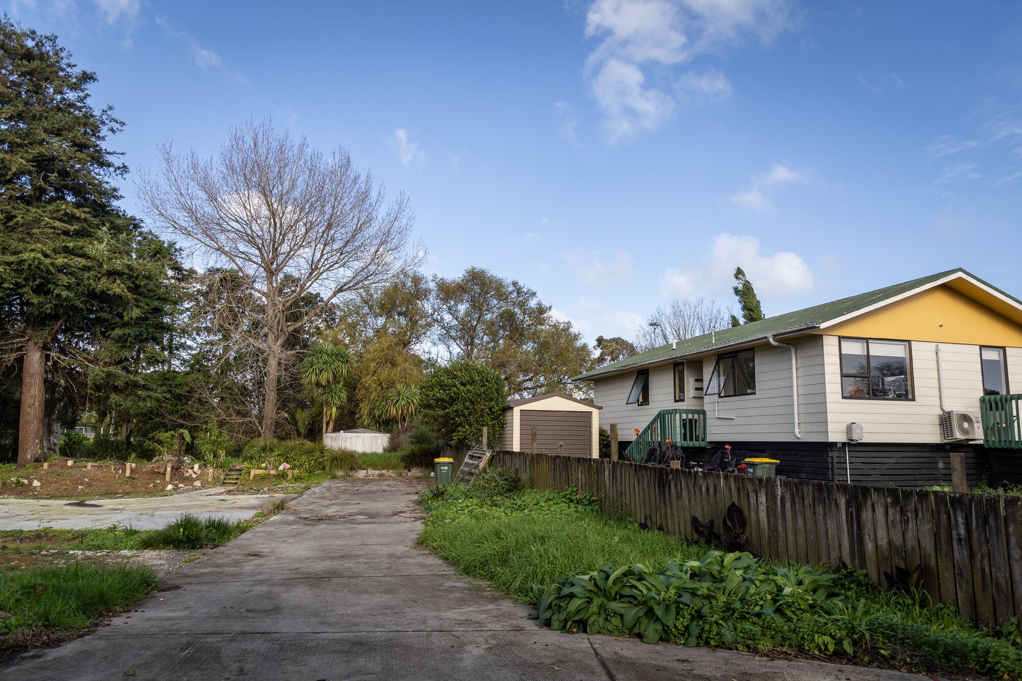 The house at 25 Pinotage Place, where developers want to remove it for the construction of seven townhouses. Photo / Michael Craig


