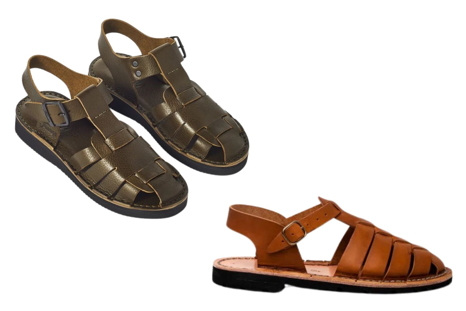 Fracap's Ola sandals from Toast and Steve Mono sandals from Kowtow.