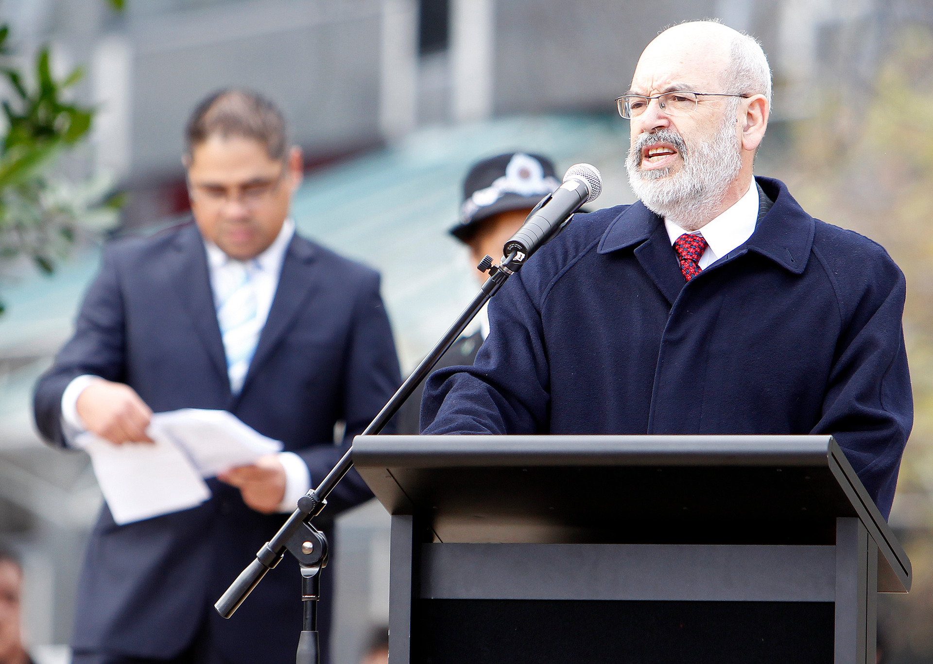 Gluckman speaking at the launch of Green Paper for vulnerable children at Auckland's Aotea Square in July, 2011. Photo / File
