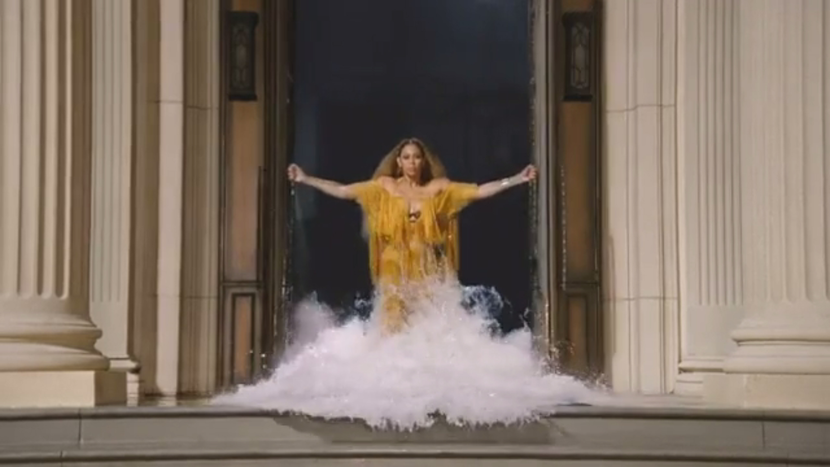 Beyonce in a clip from video for her album Lemonade.