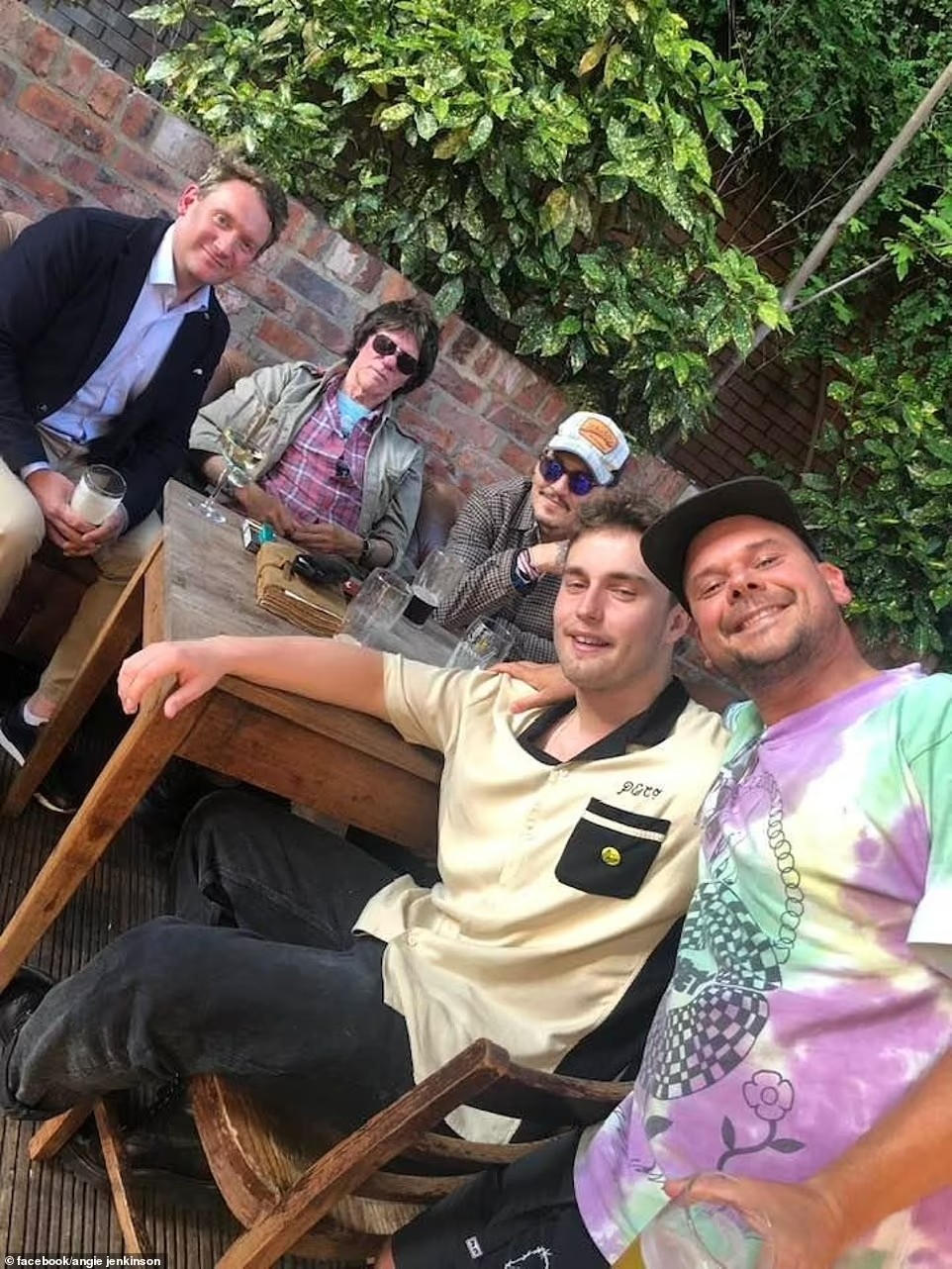 Johnny Depp celebrated his victory at a UK pub. Photo / Angie Jenkinson, Facebook