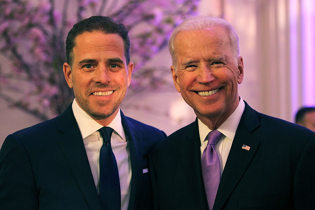 Hunter Biden and his father, former US Vice President Joe Biden pictured in 2016. Photo / Getty
