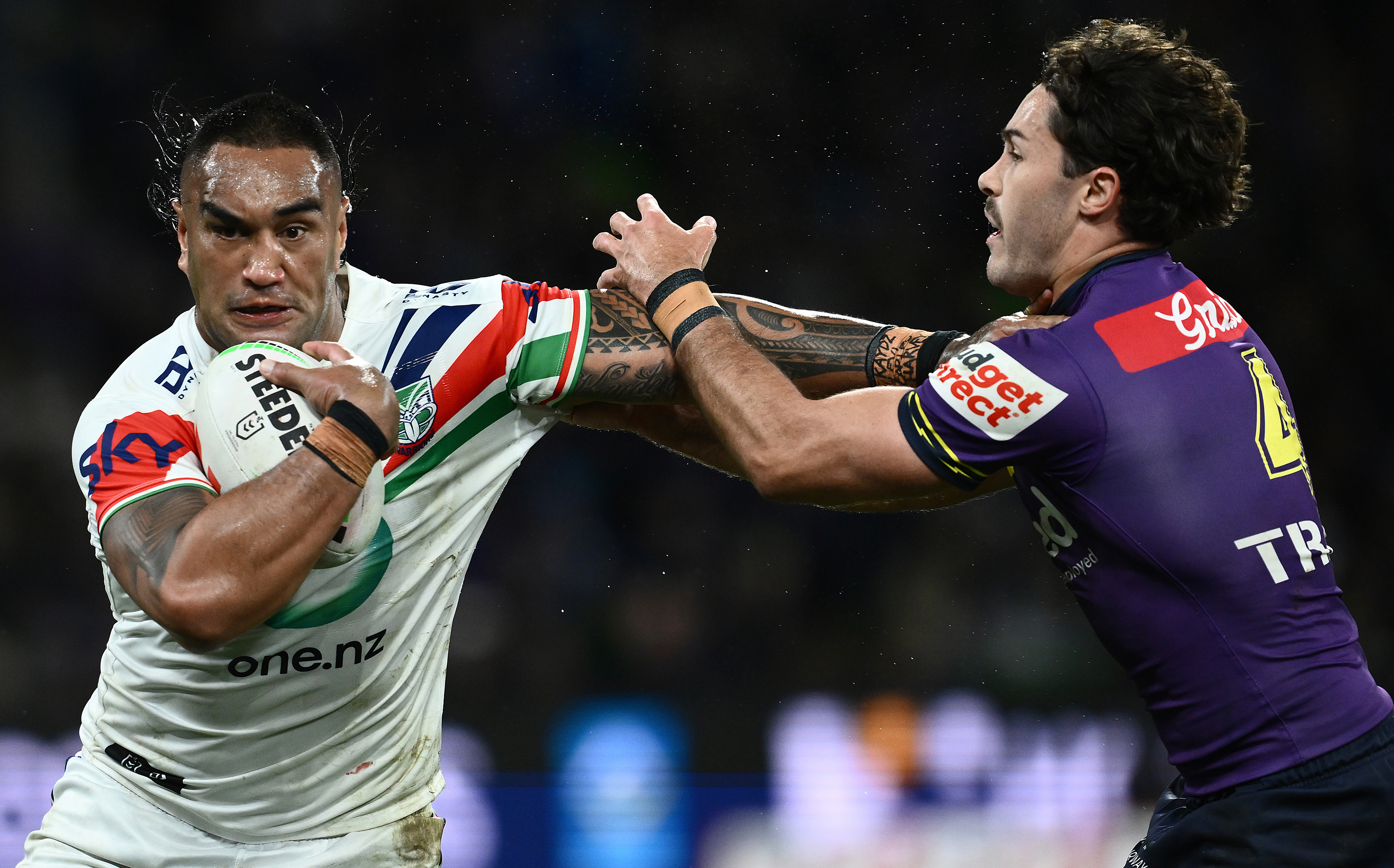 Marata Niukore scored a try against the Storm. Photo / Photosport