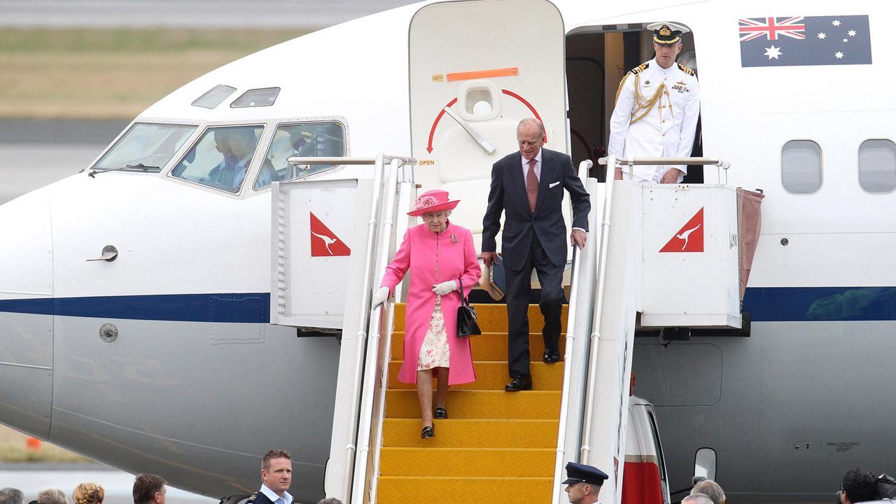 Queen Elizabeth and Prince Philip arriving at Perth International Airport in October 2011. Photo / Lincoln Baker, AFP