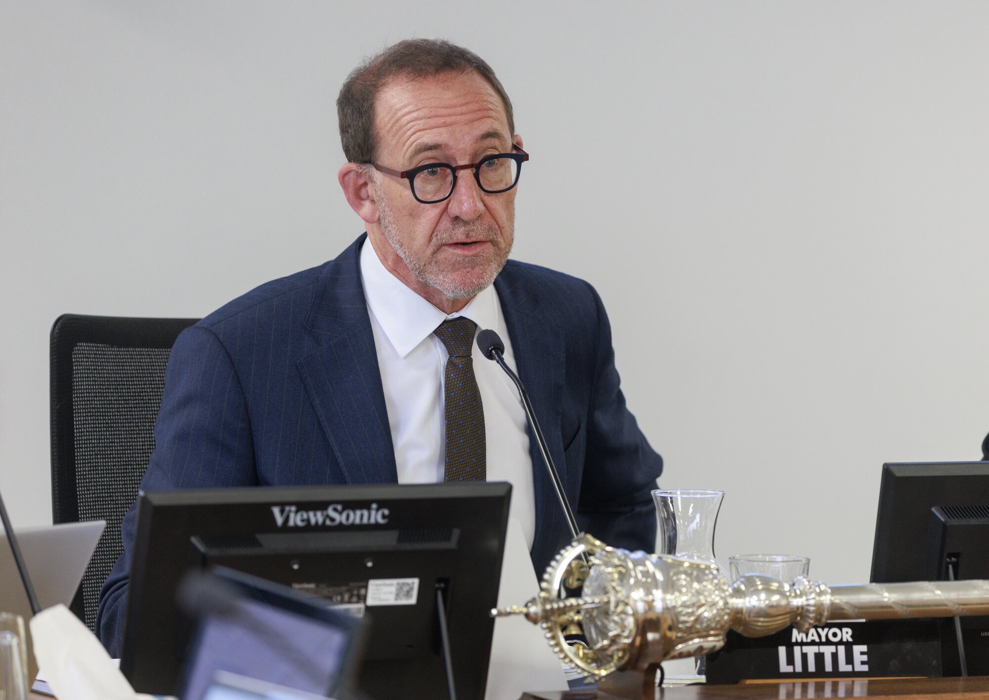 Wellington Mayor Andrew Little said the plan will deliver key services and council facilities, while keeping rates low. Photo / Mark Mitchell