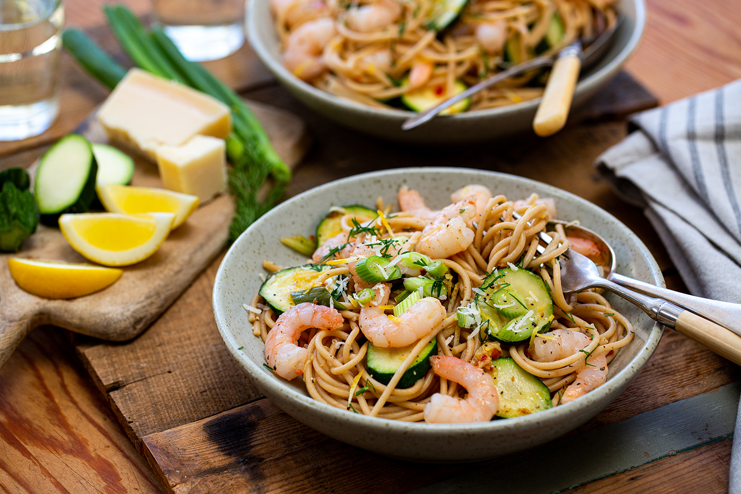 Whip up this prawn pasta dish for something quick and delicious. Photo / Babiche Martens