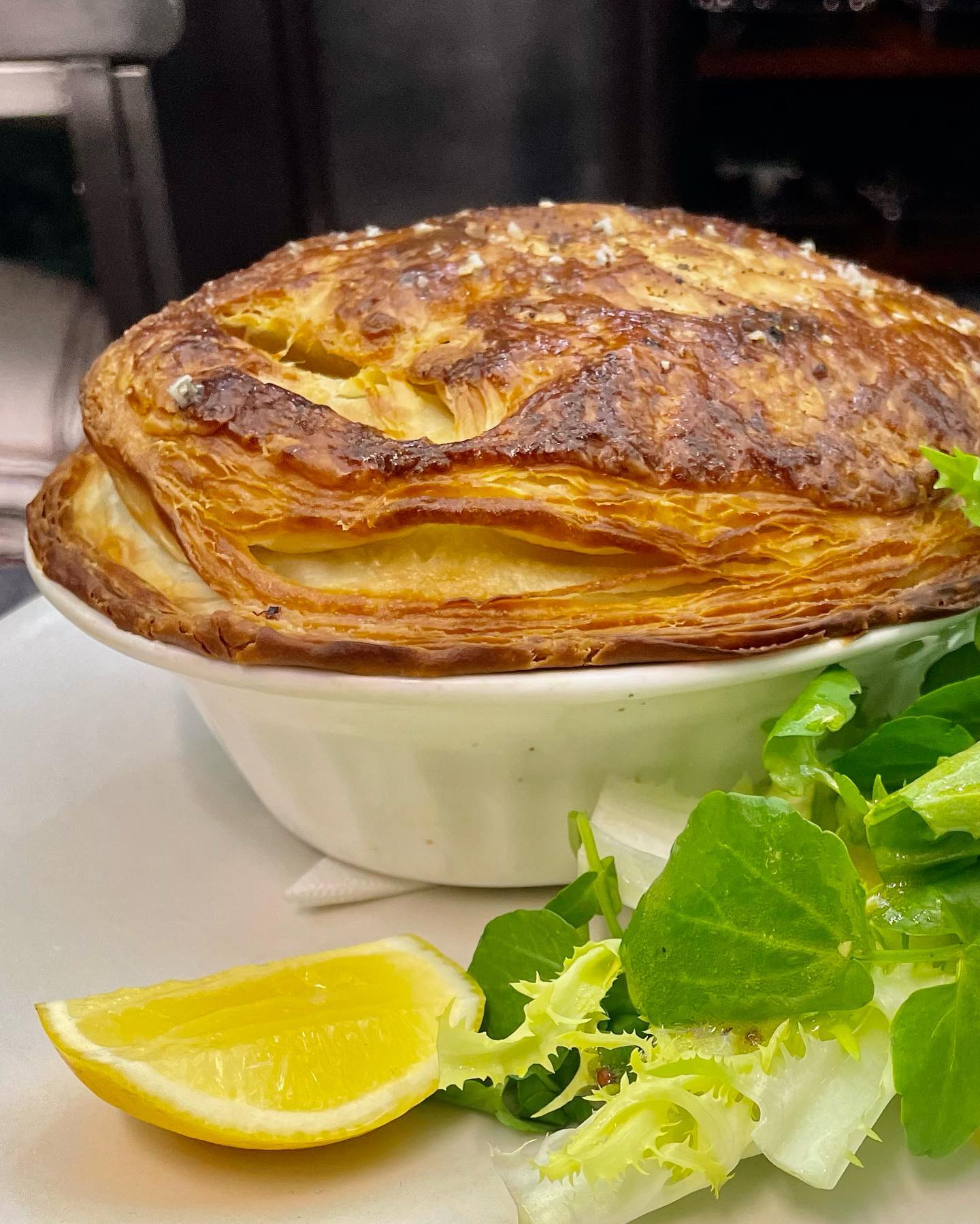 Capitol Restaurant's pāua and smoked fish pie, available until until May 21. Photo / @Capitolrestaurant_nz
