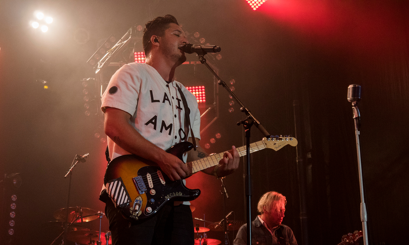 Matiu Walters from Six60 performs at Villa Maria. Photo / Steven McNicholl