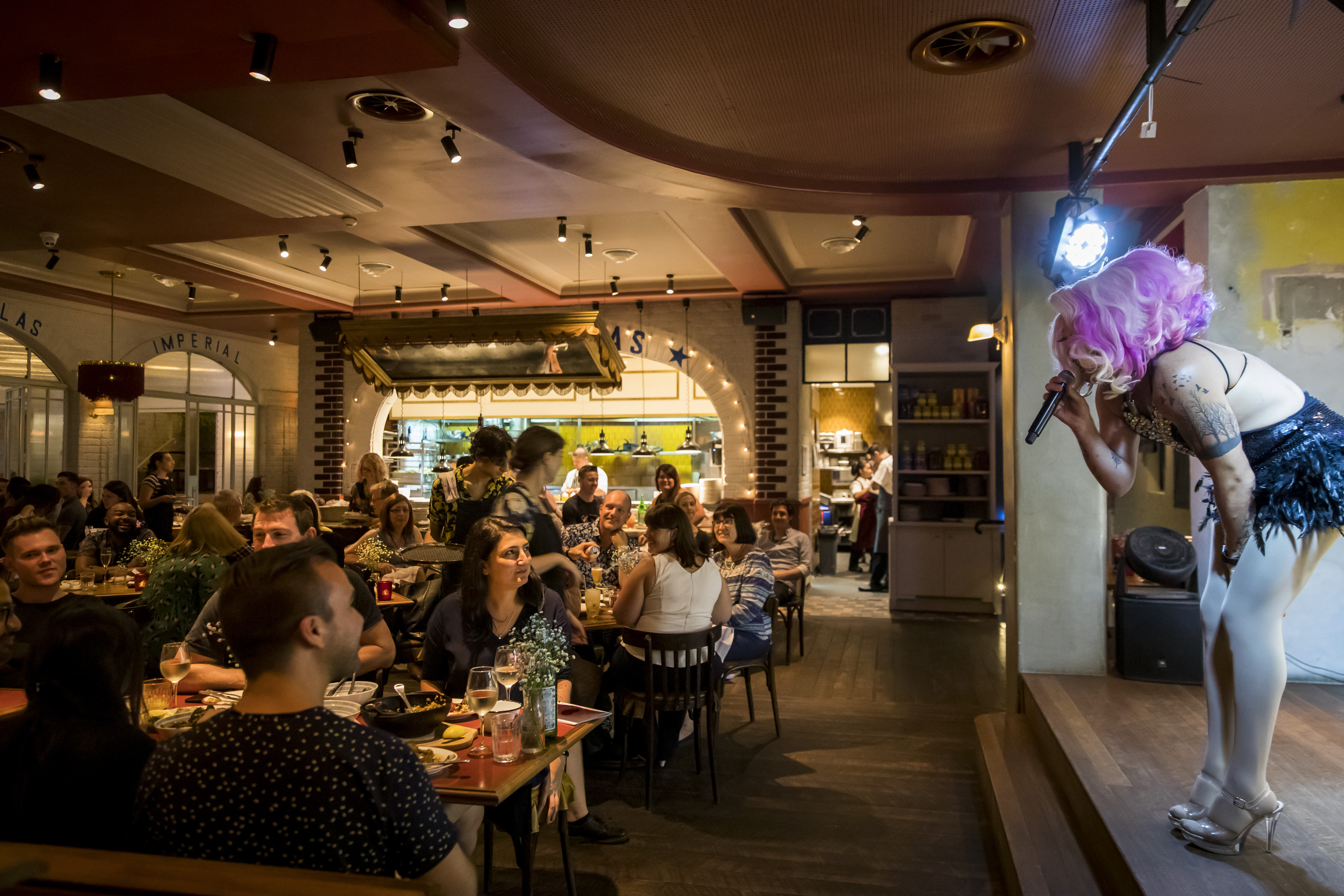 A Drag n' Dine night at The Imperial Erskineville in Sydney's inner west. Photo / Destination NSW