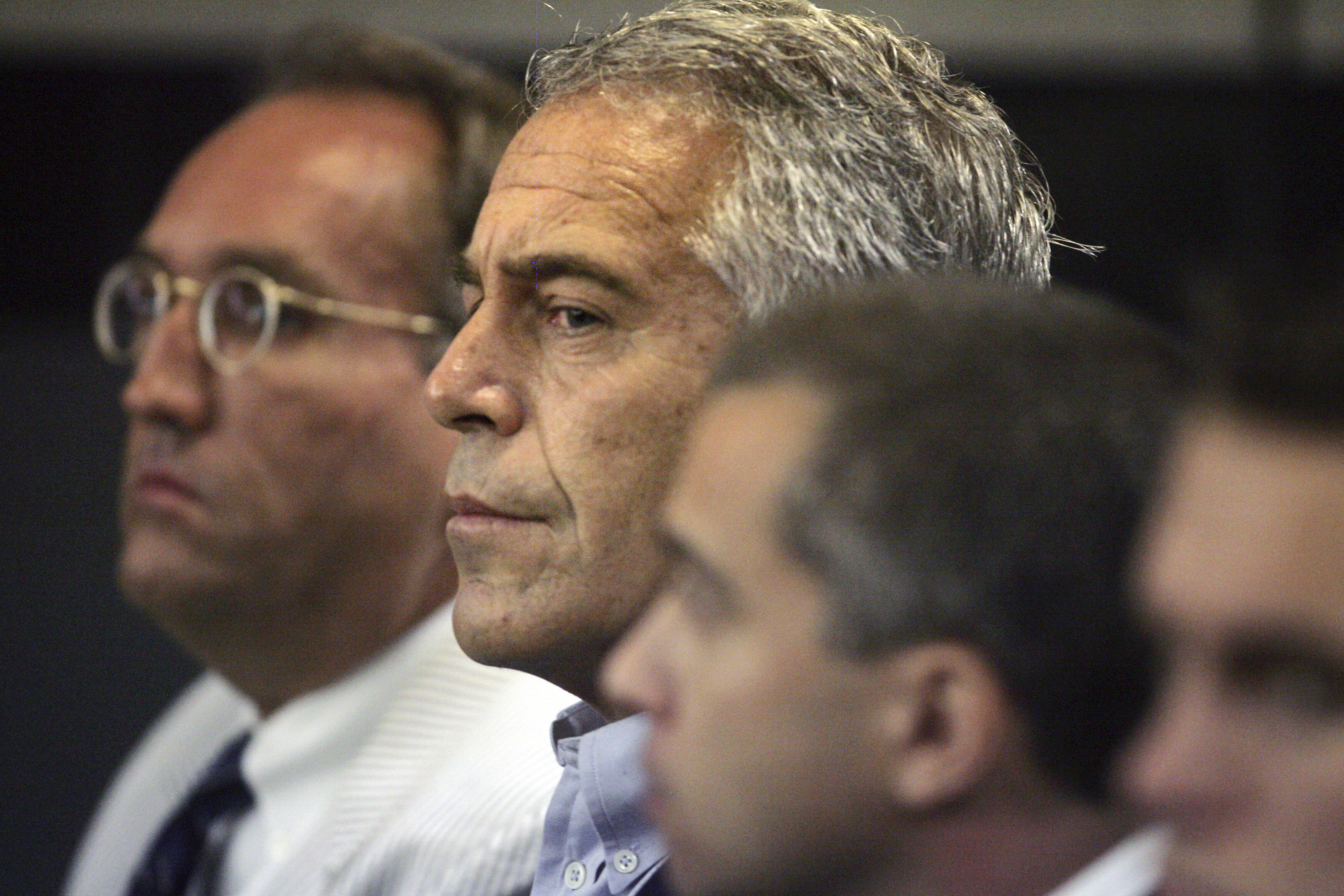 FILE- Jeffrey Epstein appears in court in West Palm Beach, Fla., July 30, 2008. Photo / Uma Sanghvi/Palm Beach Post via AP, File