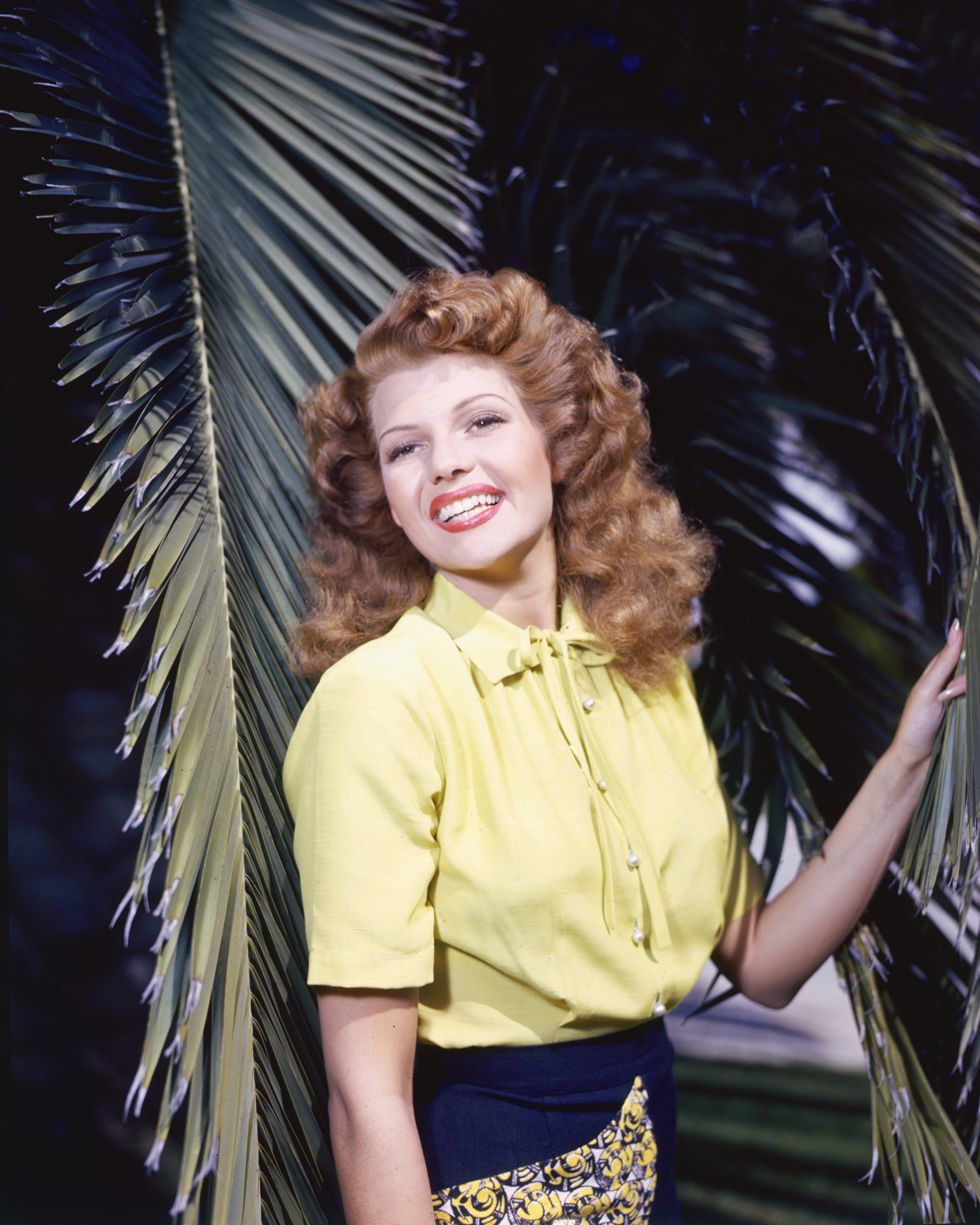 Rita Hayworth stuck with her signature red hair color for her entire career. Photo / Getty Images