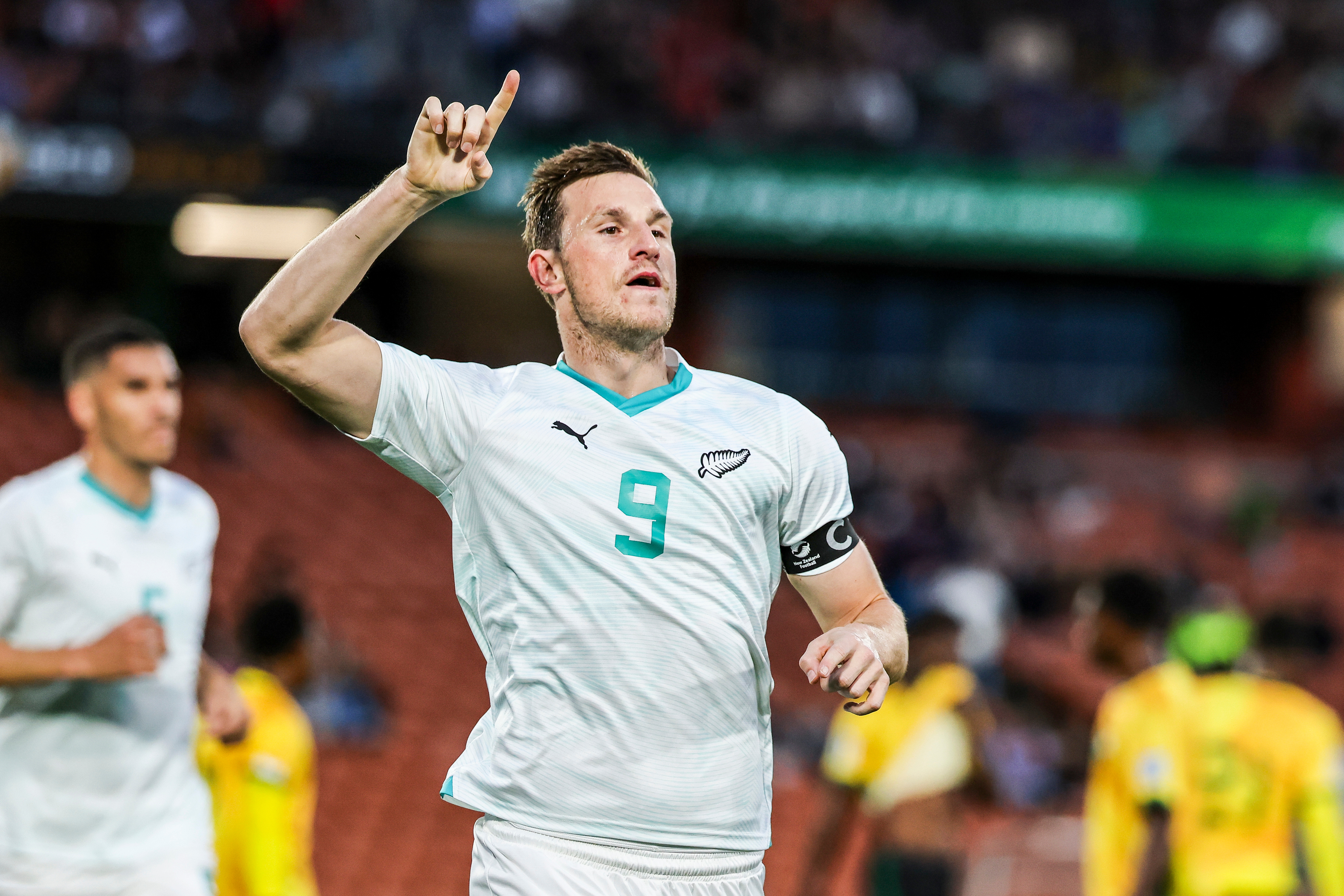 Chris Wood celebrates a goal. Photo / Photosport