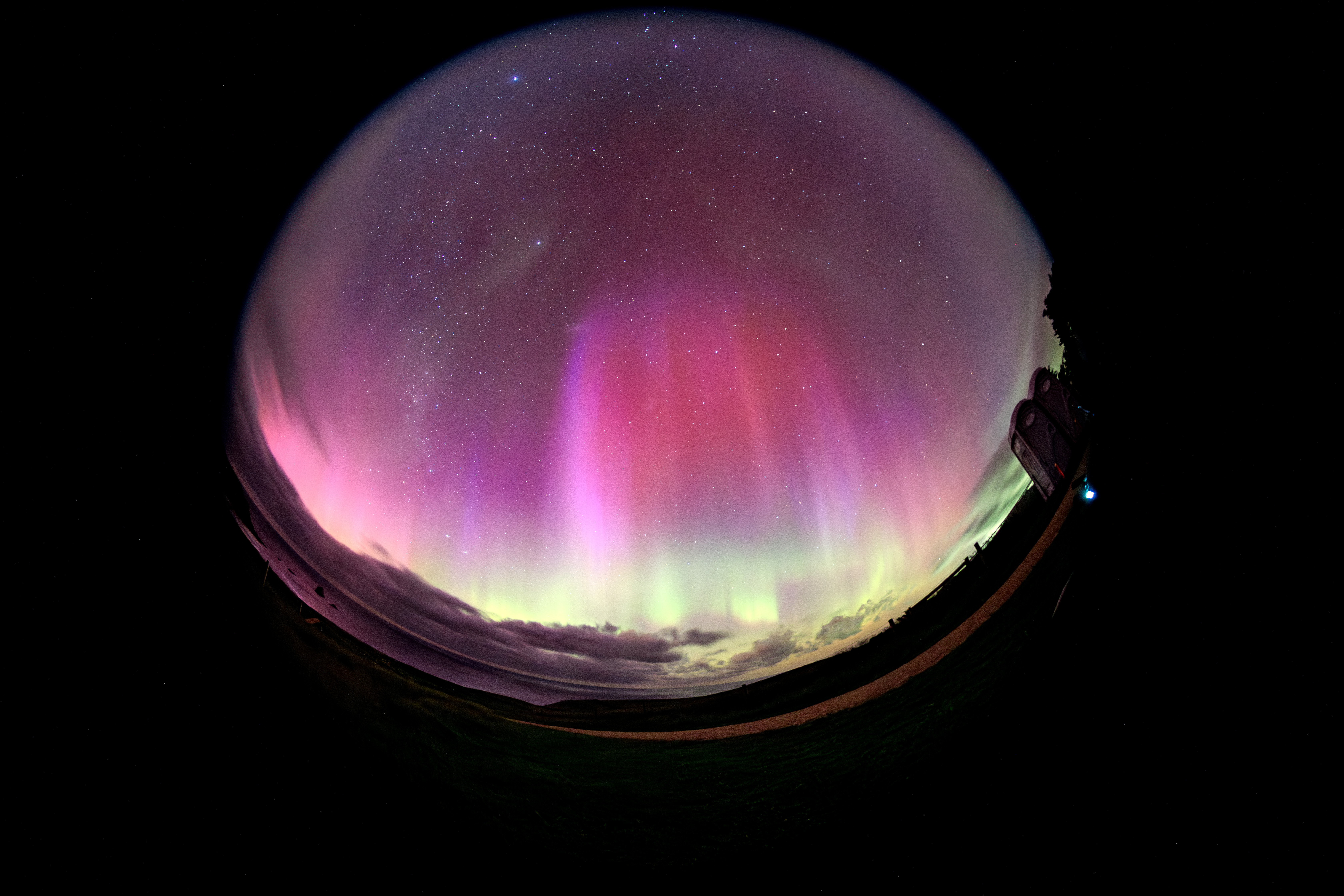 Th Aurora Corona, Otago Museum Director Ian Griffin said was the first seen in 10 years. Photo / Ian Griffin