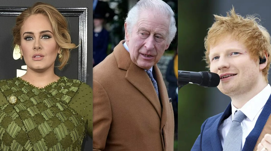 Adele and Ed Sheeran have reportedly turned down an invitation to perform at the King's coronation. Photos / AP