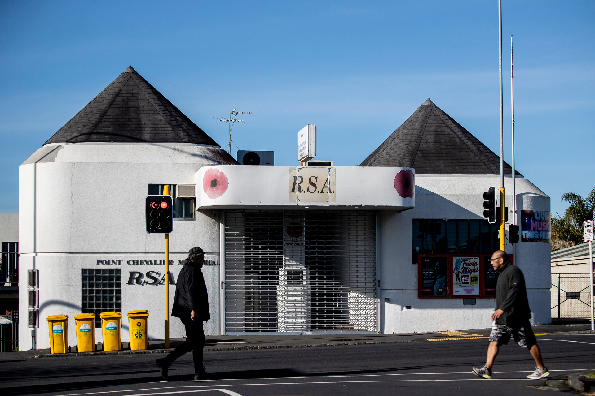 The Point Chevalier Memorial RSA Inc in July 2022 before it was demolished to make way for the new supermarket. Photo / Michael Craig