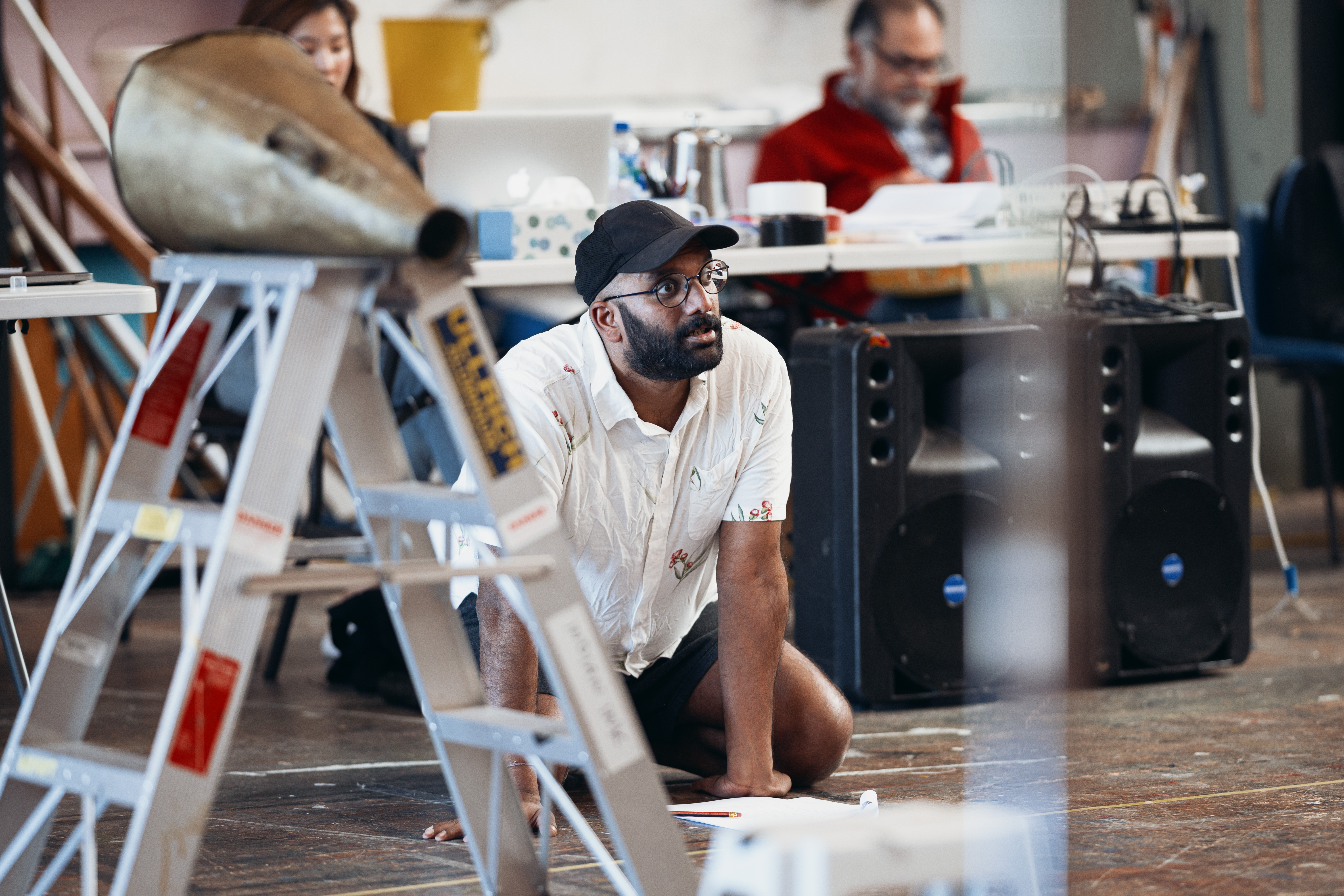 Director Ahi Karunaharan at work with Silo Theatre in 2019.  Photo / David St George