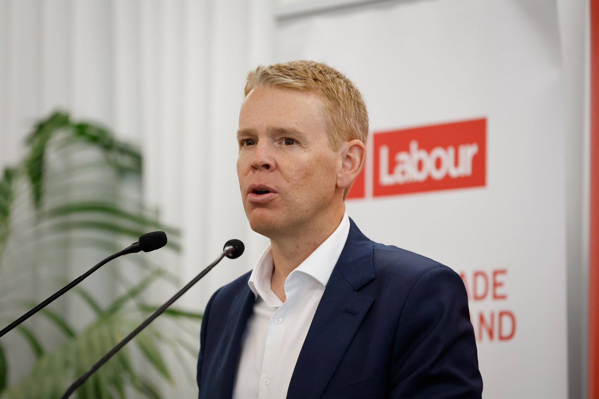 Chris Hipkins is unveiling his party's latest policy in Auckland today. Photo / Sylvie Whinray 