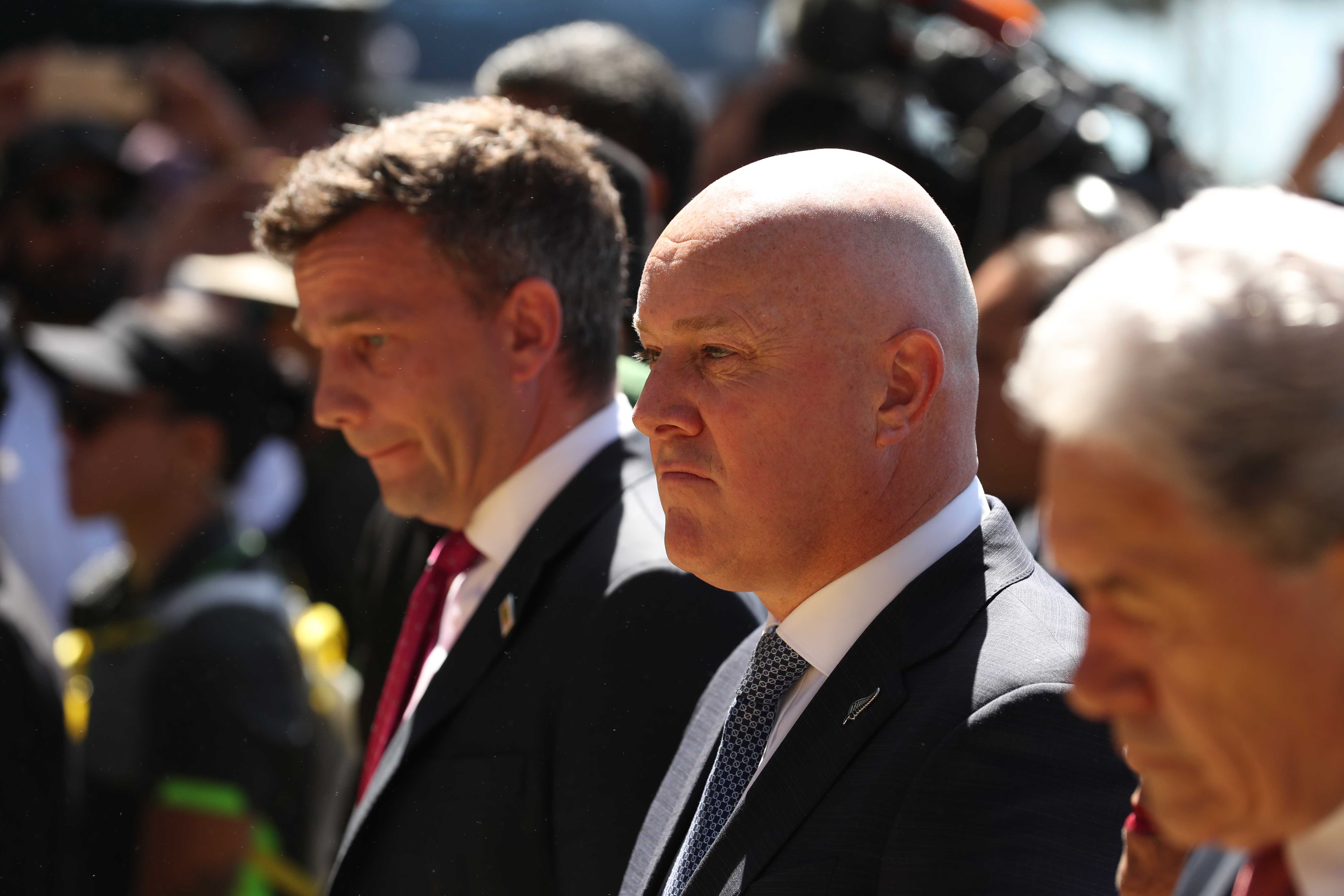 Prime Minister Christopher Luxon was at Waitangi in 2024 – but won't be this year. Photo / Michael Cunningham