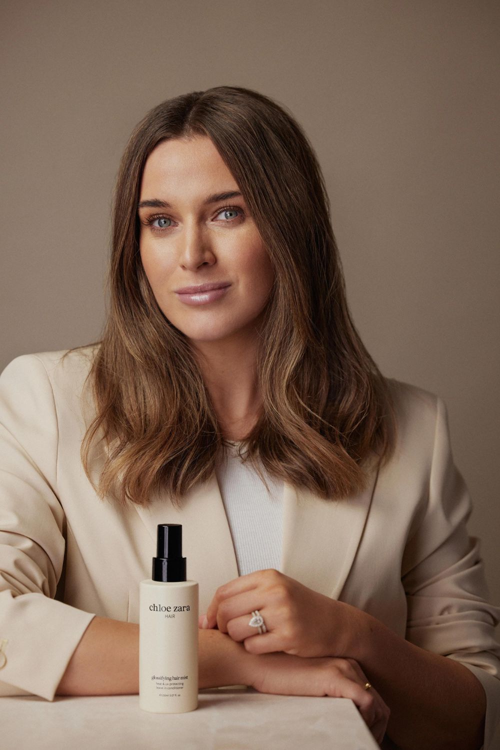 Chloe Zara Munro pictured with the latest product to be added to her eponymous hair care line. Photo / Clara Jane