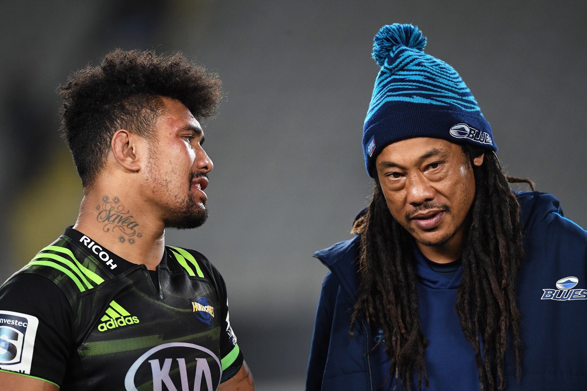 Ardie Savea and Tana Umaga: 