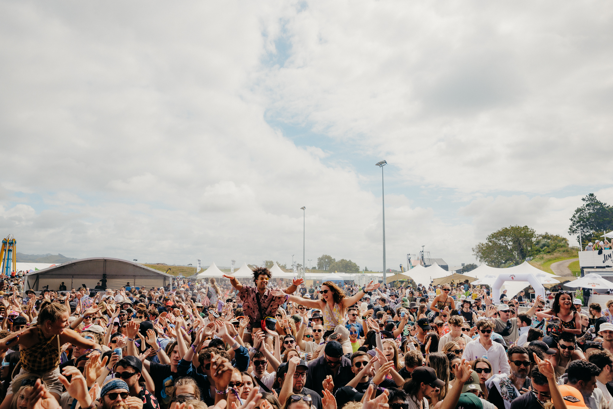 Festivalgoers travelled from all over New Zealand for Bay Dreams. Photo / Joel McDowell