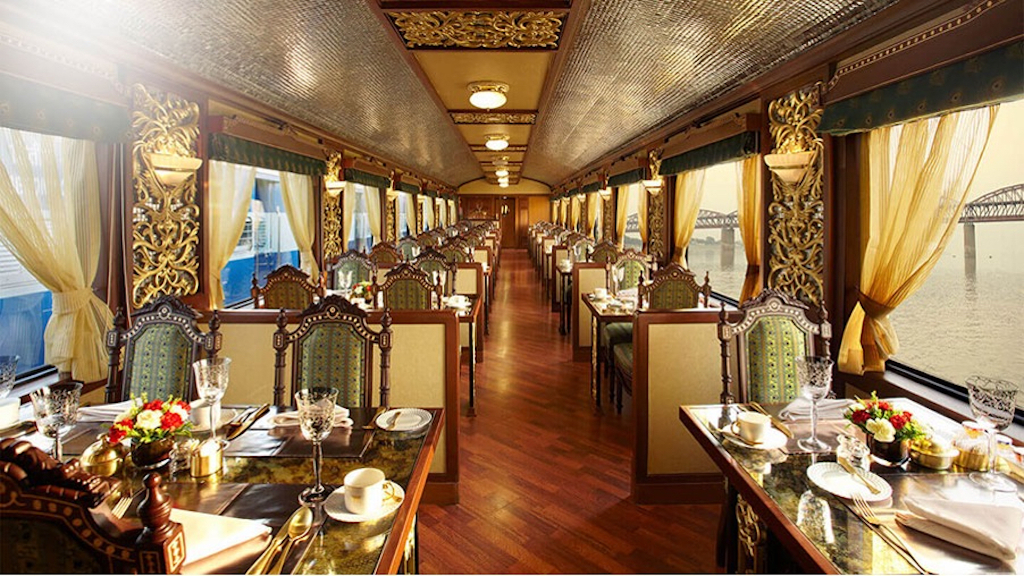Known as the fourth most luxurious train in the world, The Maharajas' Express is a half-mile-long beauty that offers seven distinct heritage destination journeys.