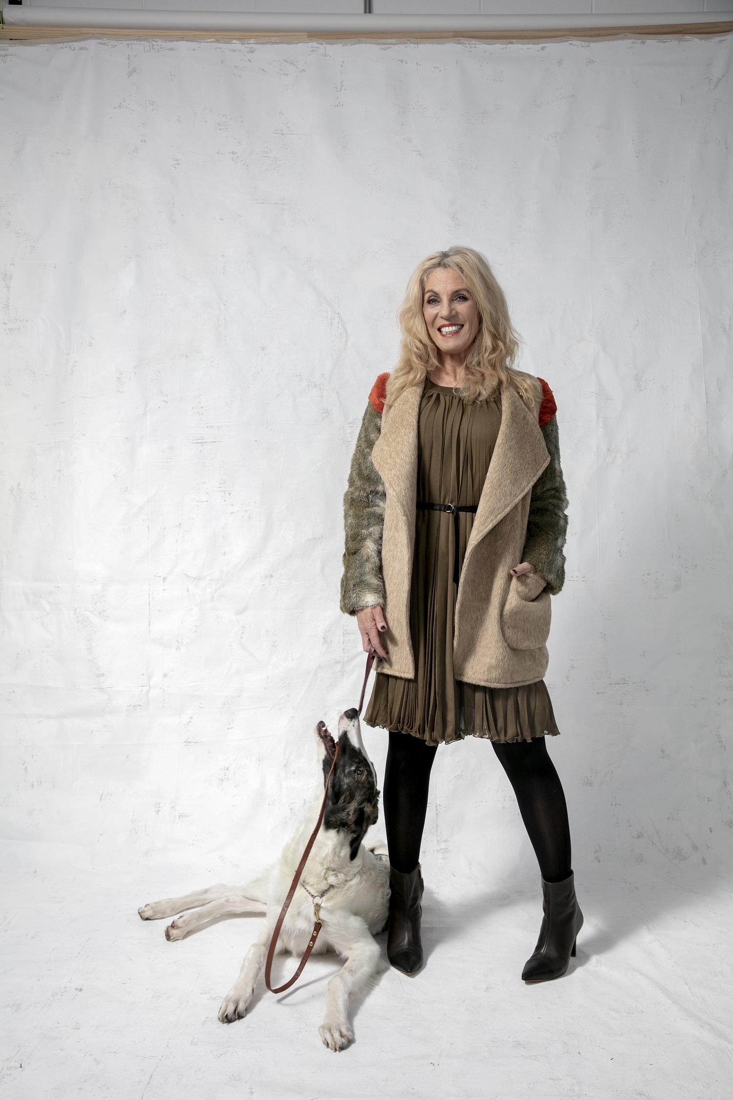Stacy Gregg wears a coat and dress from Shangahi Fox autumn/winter 2013. Photo / Babiche Martens