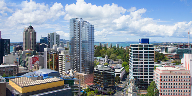 Plans for the St James Suites apartment block on Queen St. The tower was never built and the site is for sale.