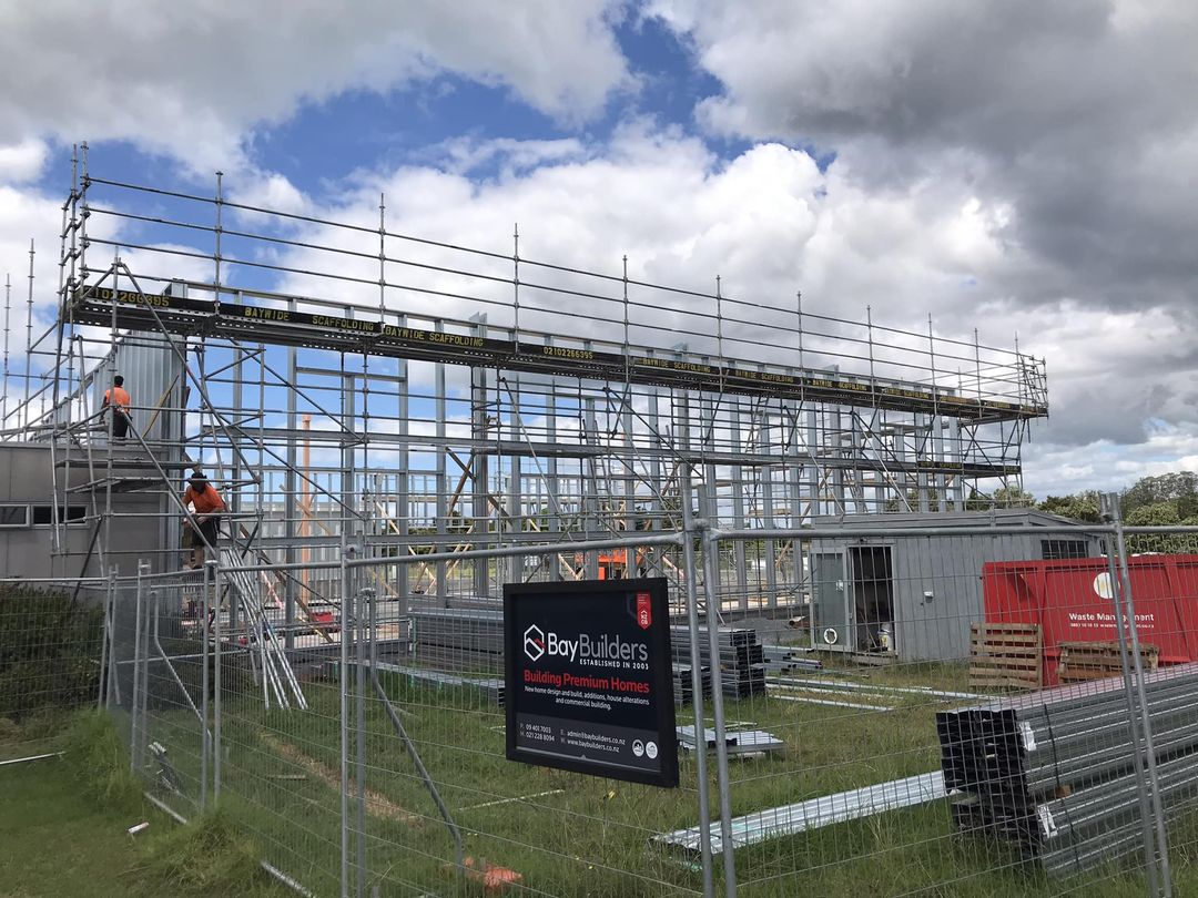 Work has begun on the new Kerikeri squash courts. Photo / Facebook