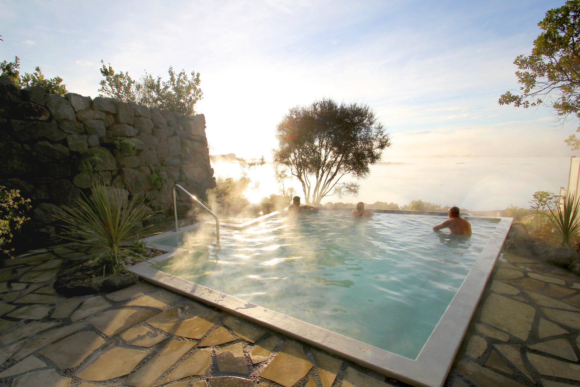 Eradicate bad vibes with a soak in New Zealand's original geothermal hot springs: Polynesian Spa. Photo / Destination Rotorua