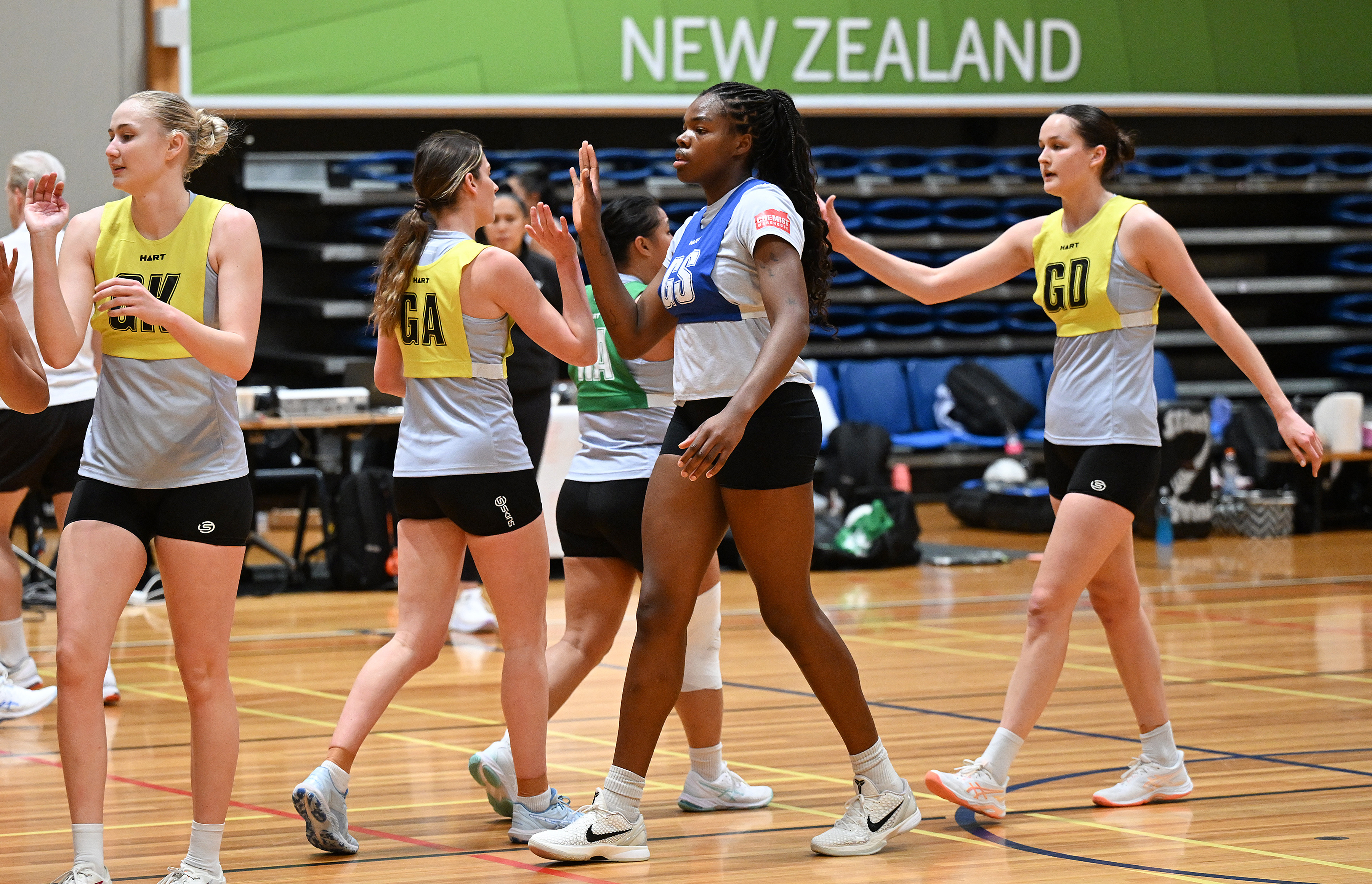 Grace Nweke during Silver Ferns training. Photo / Photosport