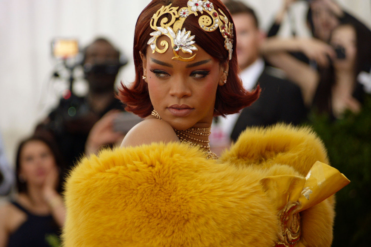 Rihanna arriving at the Met Gala 2015, as seen in The First Monday in May. Picture / Supplied.
