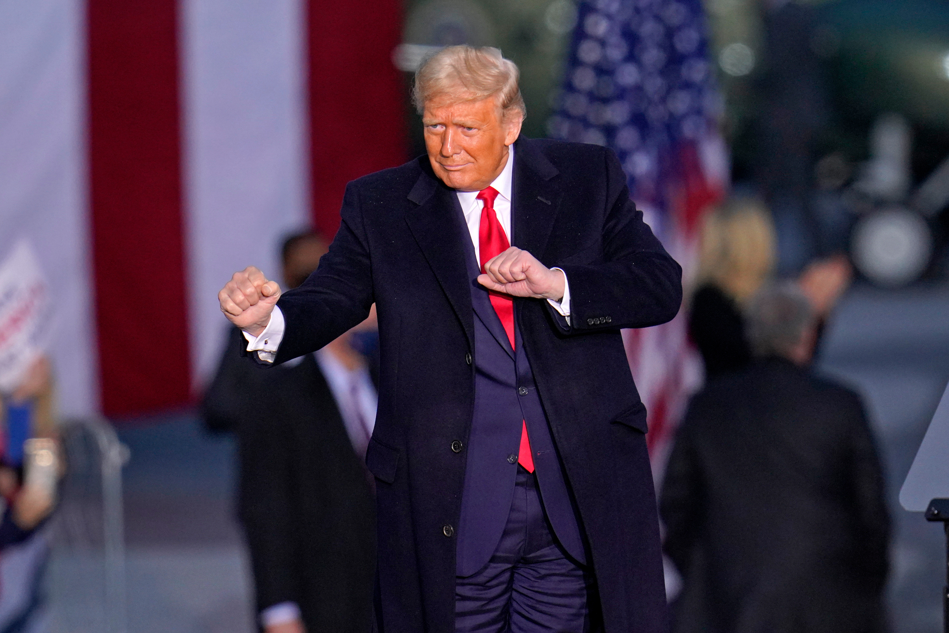 US President Donald Trump has his eye on hosting an election night party at his own hotel in the nation's capital. Photo / AP