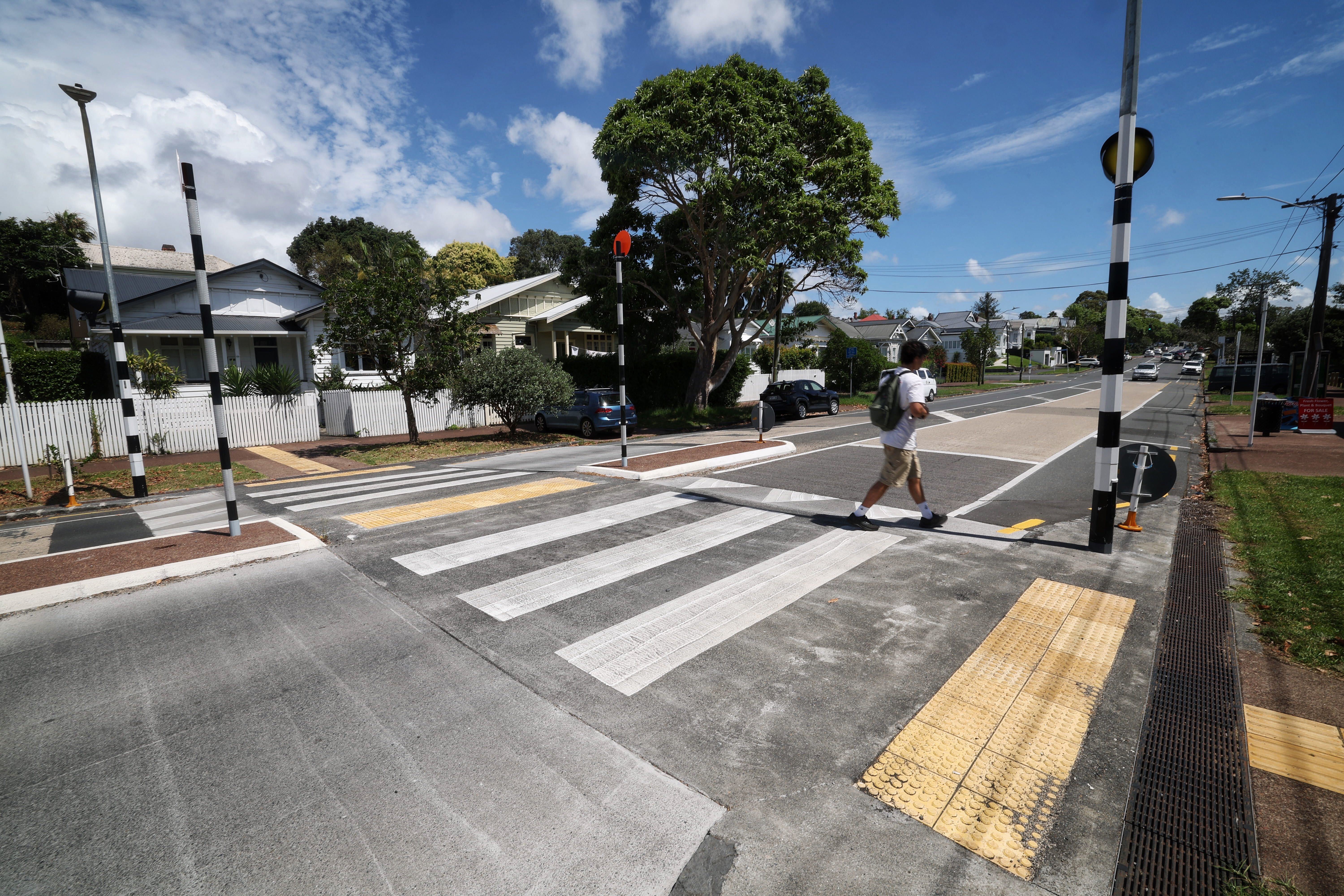 Auckland Transport spent $490,000 for a new raised pedestrian crossing on Williamson Ave in Grey Lynn. Photo / Jason Oxenham