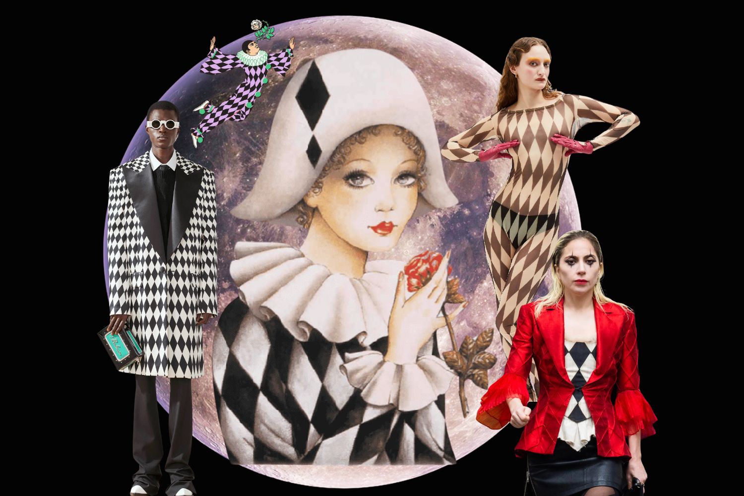 Harlequin motifs offer a unique alternative to stripes and spots.