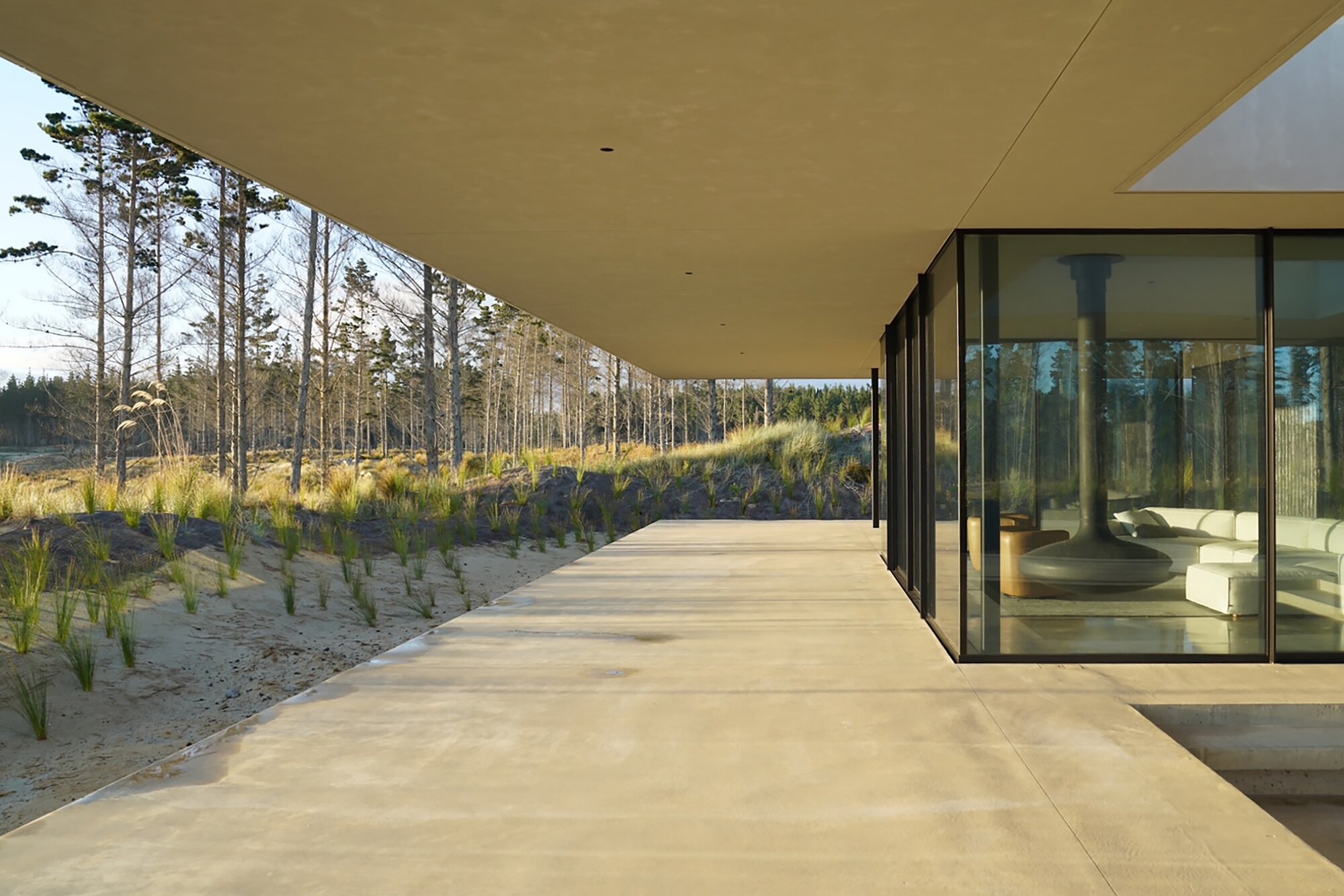 Architects Monk Mackenzie won an Auckland residential award for Palimpset House at Te Arai. Photo / Hamish Monk