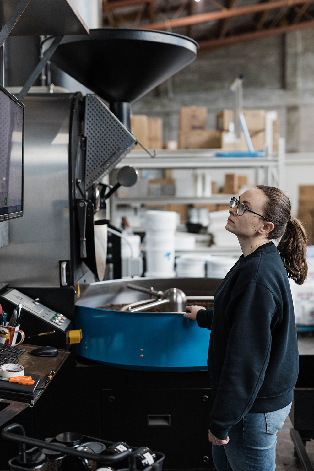 Inside the Mt Eden Roastery. Photo / Supplied