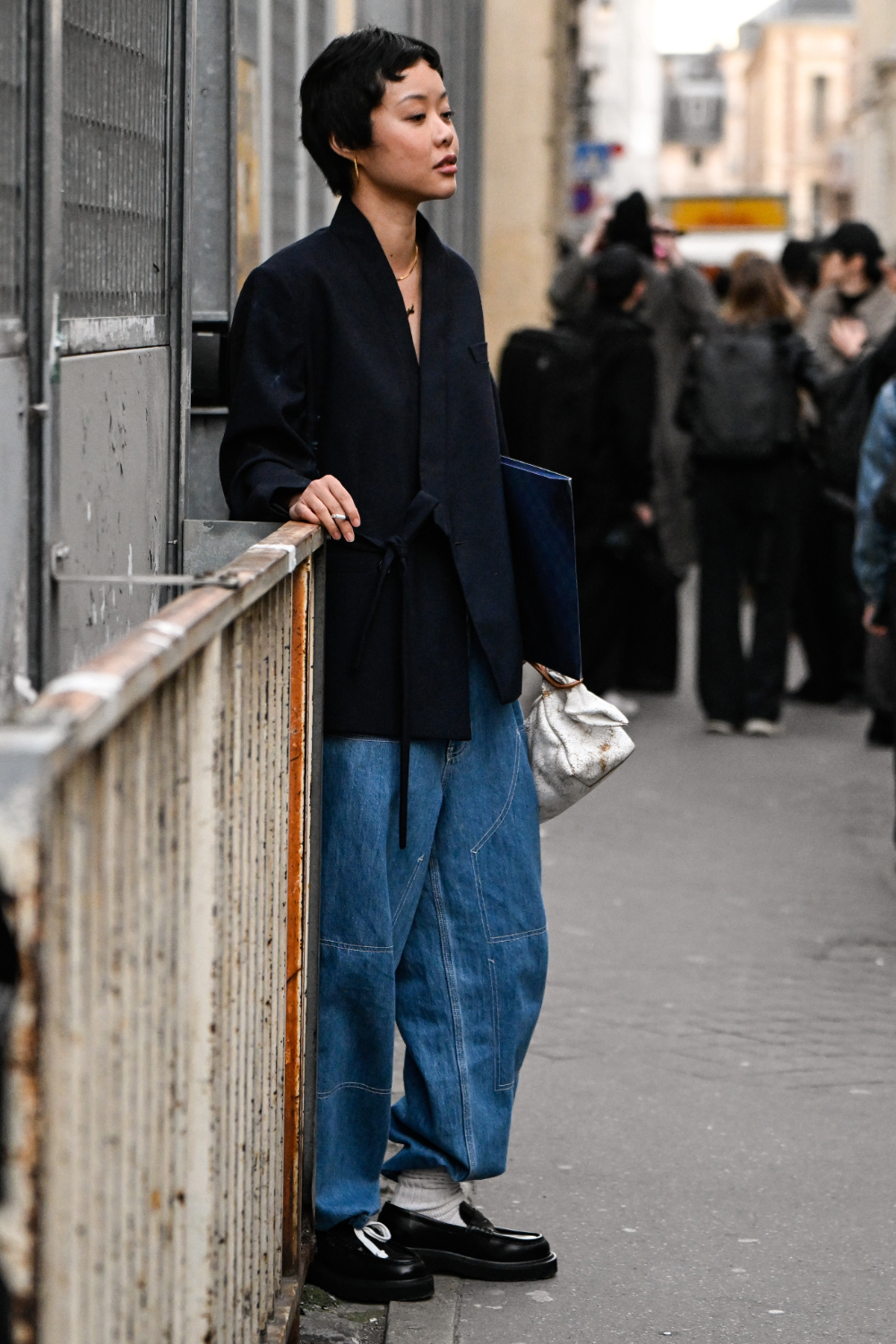 Mia Kong outside the Kenzo show during the Fall-Winter 2025-26 Paris Fashion Week show. Photo / Getty Images