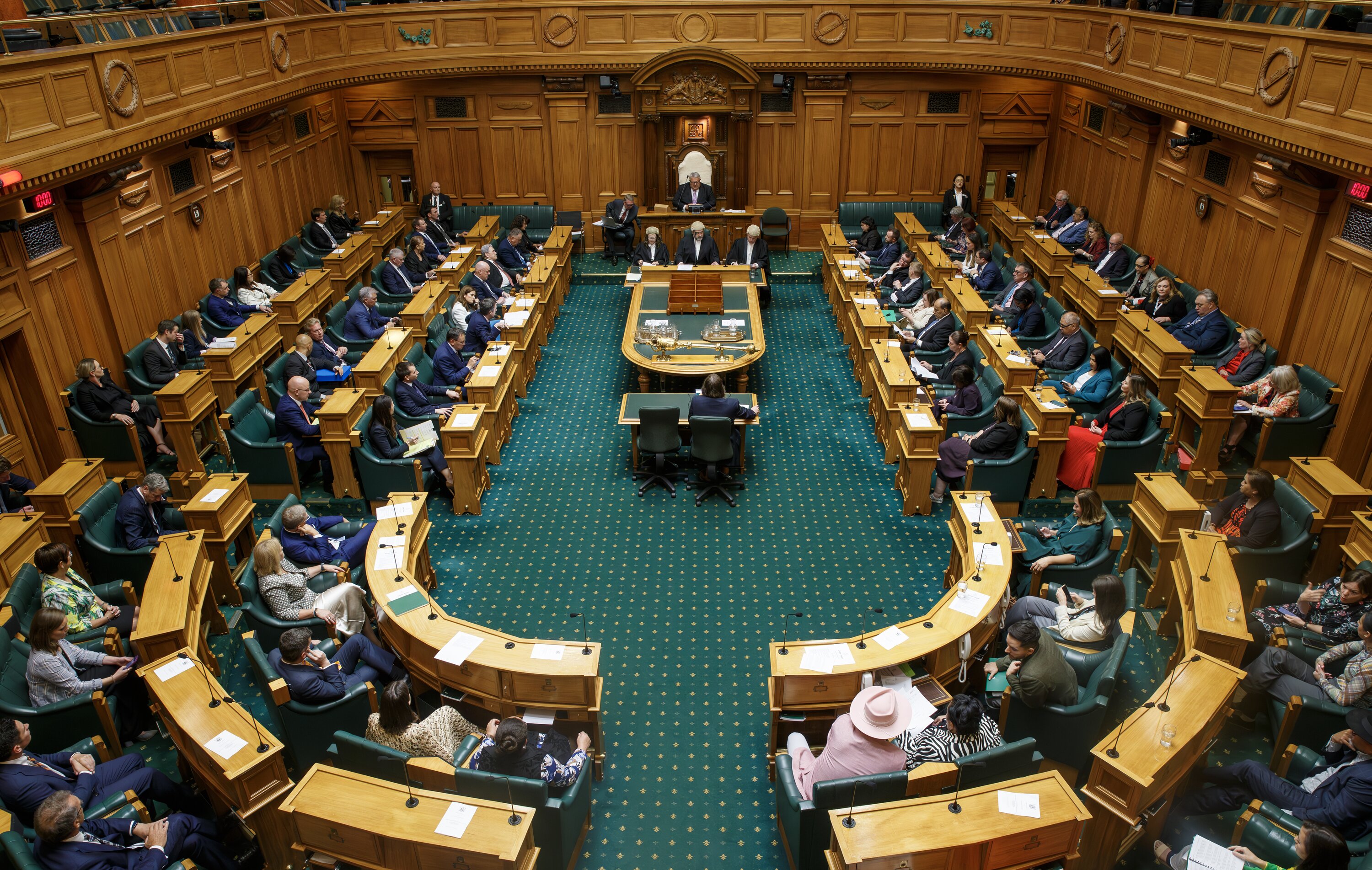 Parliament's debating chamber soon after the new Government was formed. Photo / Mark Mitchell