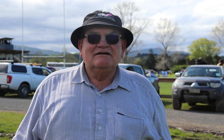 Selwyn Parata at the main rugby ground in Ruatoria. Photo / RNZ/Tom Kitchin

