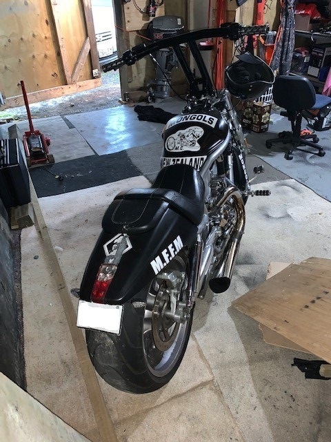 One of five motorcycles seized in Operation Silk. Photo / Supplied