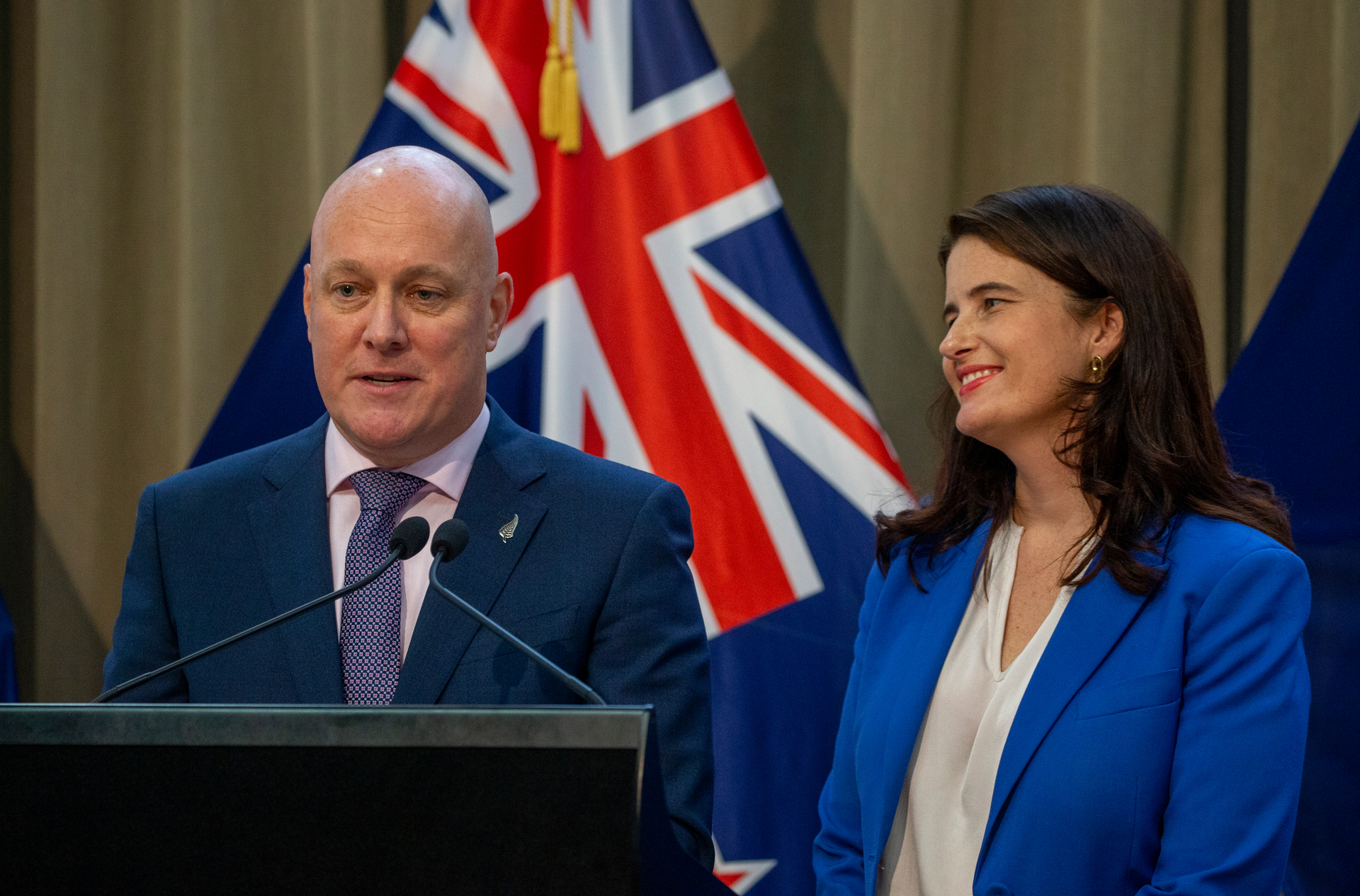 New National leader Christopher Luxon and deputy leader Nicola Willis. Photo / Mark Mitchell
