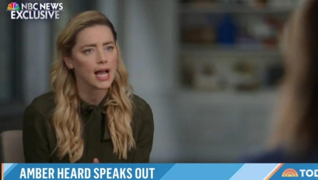 Amber Heard interview on NBC's Today Show. Photo / NBC