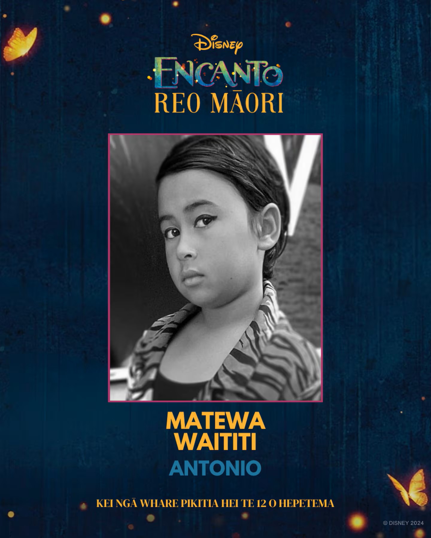 Matewa Waititi plays Antonio.