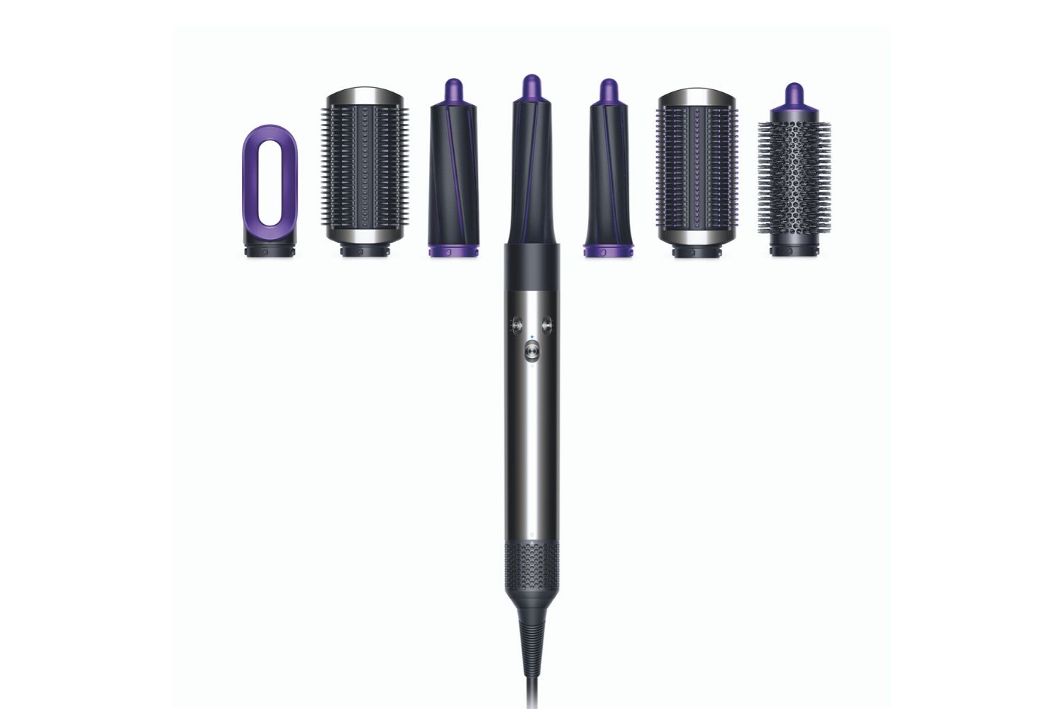 The Dyson Airwrap is now available in a black and purple colorway. Photo / Supplied