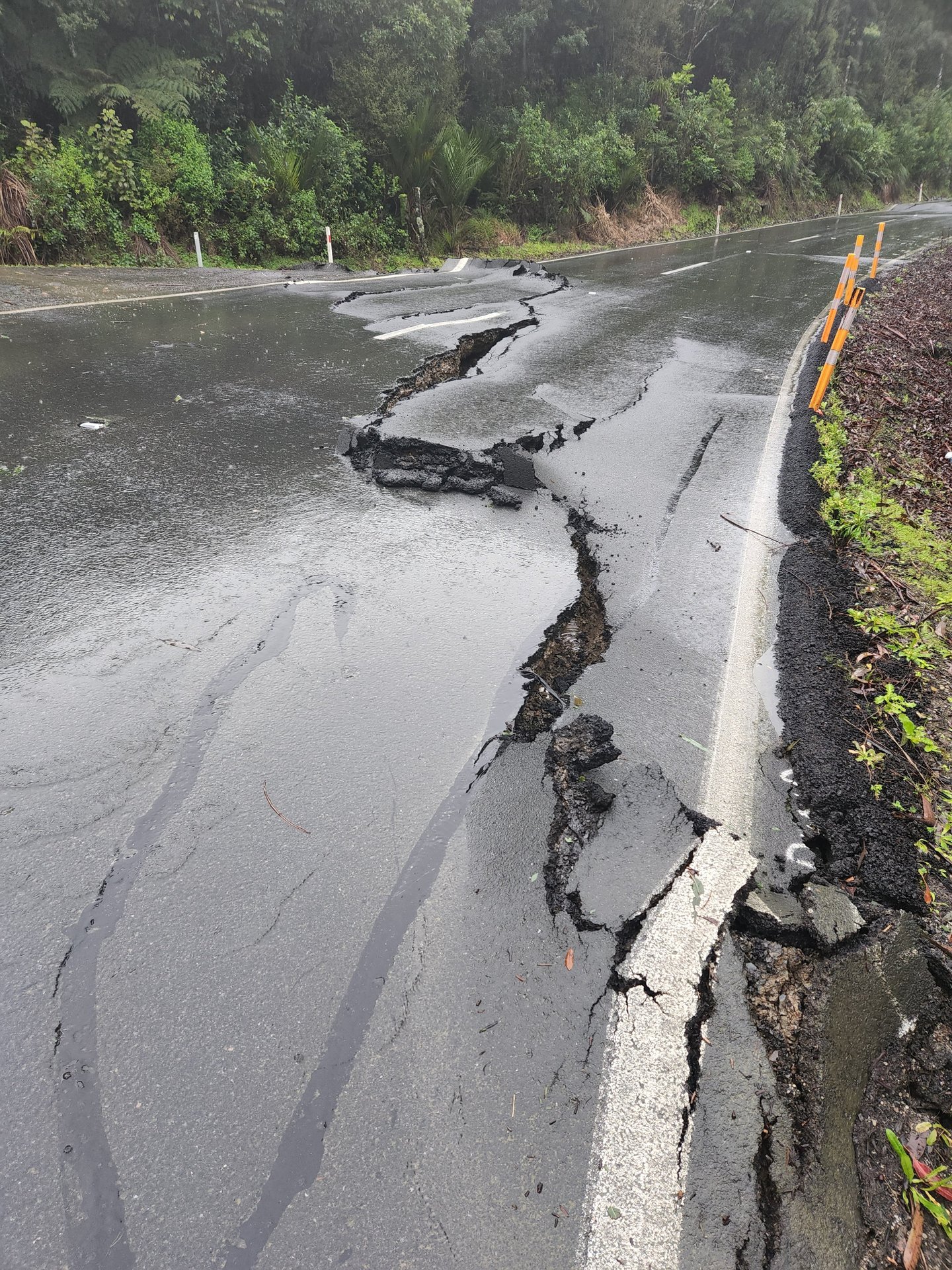 Waka Kotahi says there are more than a dozen major slips on State Highway 1 through Mangamuka Gorge. Photo / Supplied
