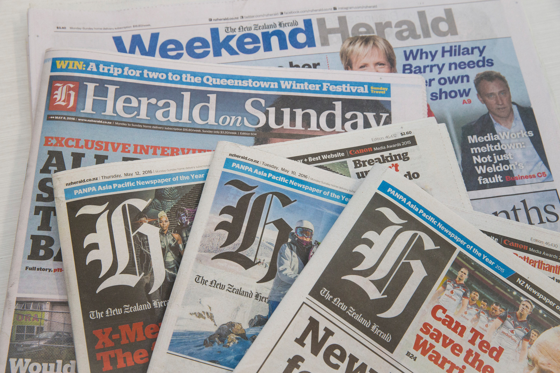 The New Zealand Herald, Weekend Herald and Herald on Sunday. Photo / Jason Oxenham