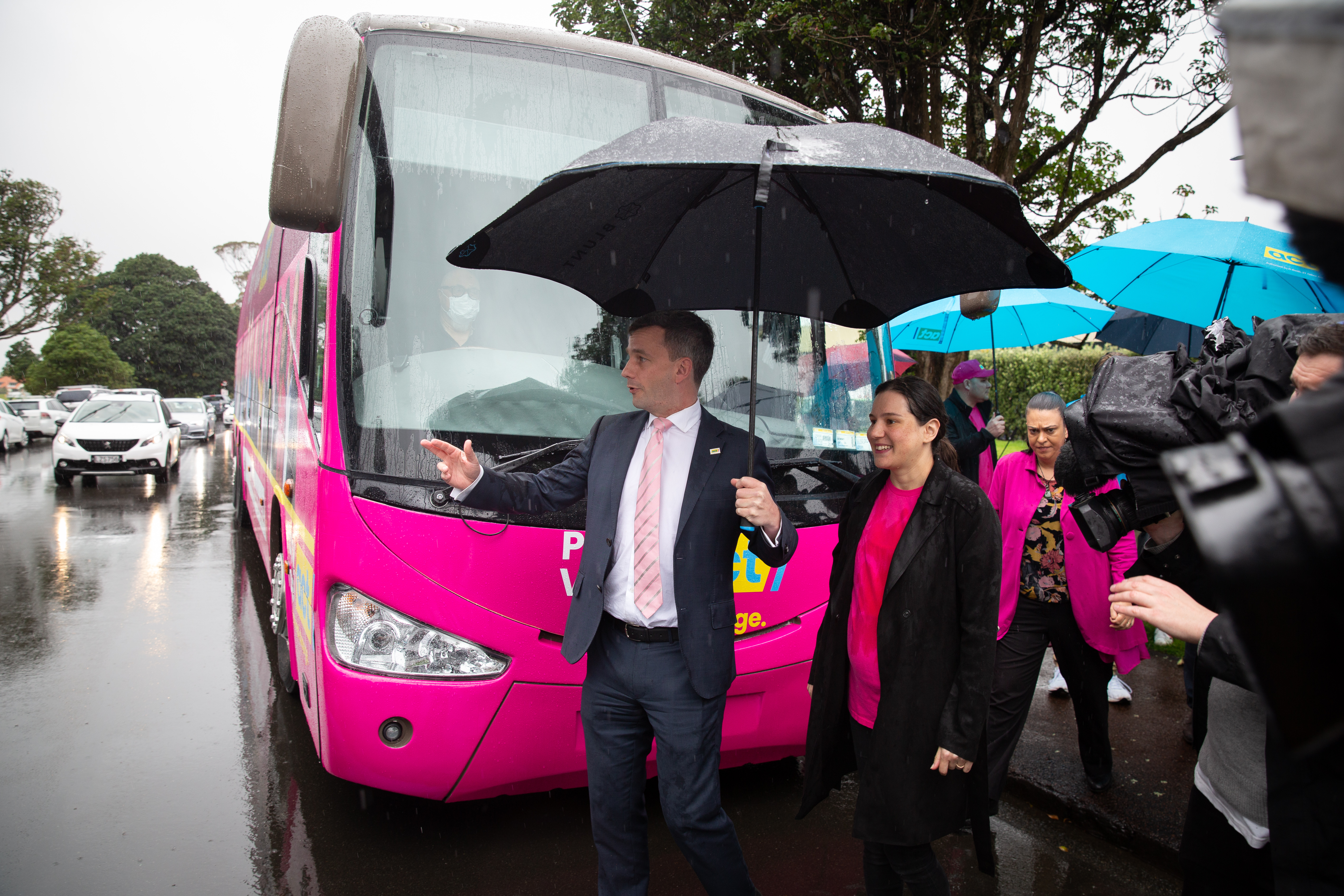The bus has been loaned by a supporter. Photo / Sylvie Whinray