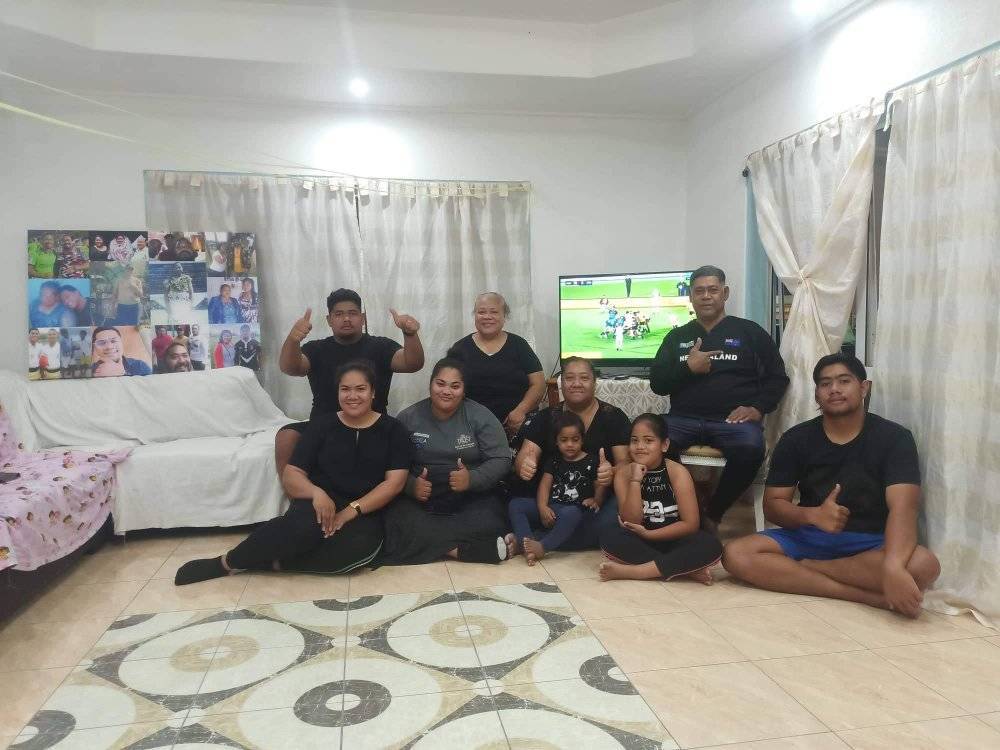 Family of Folau Fakatava in Tonga. Photo / Supplied